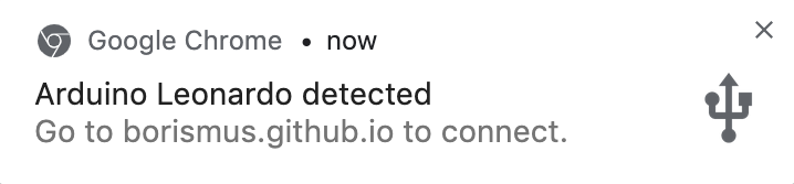 Notification to go to a URL